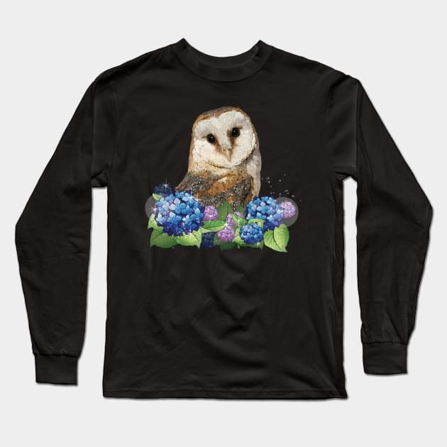 Owl Long Sleeve T-Shirt by obscurite